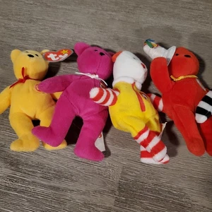 Vintage McDonalds TEENIE BEANIE BABYS 10er-Set 2004 Plüsch nicht mehr produziert - Bild 1 von 4