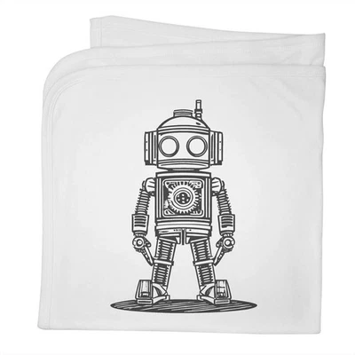 Manta/Chal Bebé Algodón 'Clockwork Steampunk Robot' (BY00032977) Foto 1 de 2