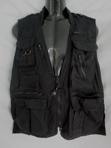 Humvee Mens Medium Black Vest Hunting Fishing Camping Outdoors Adventure Gear MD - Picture 1 of 16