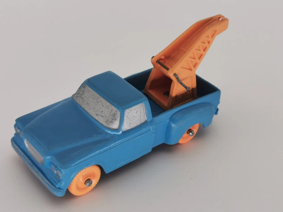 TOMTE LAERDAL 752 MAJOR STUDEBAKER CHAMP DÉPANNEUSE BLEUE ROUES ORANGES  +++ - Photo 1/4