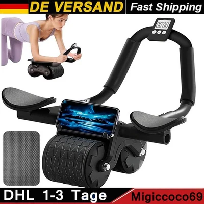 MARKENLOS Roller Bauchtrainer | Automatisches Rebound Bauchrad |Plank AB Roller Whee DHL