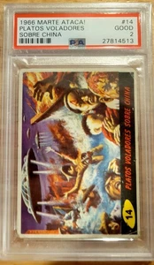 1966 Marte Ataca! #14 PSA Platos Voladres Sobre China, Good 2, Tough Set!! - Picture 1 of 2