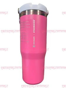 Stanley x Starbucks Mexico 2025 Barbie Pink 30oz SS Flip Straw~NWT&Box~US SELLER - Picture 1 of 16