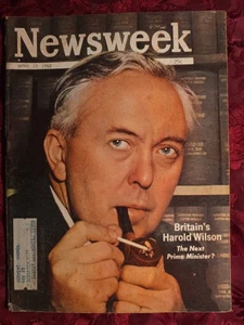 NEWSWEEK April 15 1963 4/15/63 BRITAIN LABOR HAROLD WILSON - Picture 1 of 1