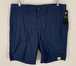 Pantaloncini chino LEE EXTREME MOTION uomo 40 (effettivi 40"W x 10"L) BLU NAVY nuovi - Foto 1 di 17