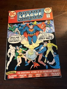Liga de la Justicia de América #107 de octubre de 1973 DC Comics Tío Sam Freedom Fighters EE. UU. - Imagen 1 de 14