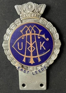 COMMERCIAL TRAVELLERS SALES REP TRADE UNION ASSOCIATION VINTAGE ENAMEL CAR BADGE - Picture 1 of 8