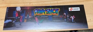 NOS Konami PUNK SHOT  Marquee Translite approx 28" x 8" - Picture 1 of 3