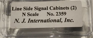 NJ International N Scale Line Side Signal Cabinets (2) No. 2359 - Picture 1 of 3