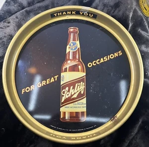 SCHLITZ BEER TRAY 13” - Picture 1 of 6