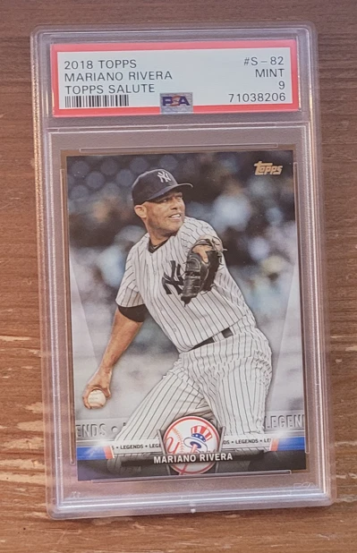 2018 Topps Salute #S82 Mariano Rivera PSA 9 New York Yankees - Image 1 of 1
