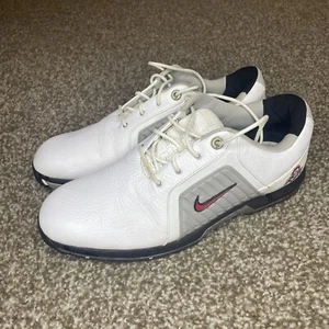 Nike Zoom Trophy Ohio State Buckeyes OSU Golf Shoes White 379228 Mens Size 9 - Picture 1 of 11