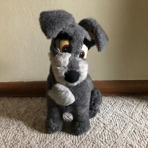 Lady + The Tramp Dog Large Plush Toy Brown Eyes Vintage 16" Stuffed Animal - Picture 1 of 12