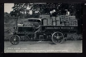 L.N.W.R. Camión de vapor, funcionando entre la estación de Holywell y Holywell - impreso p/c. - Imagen 1 de 1