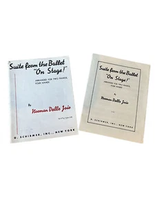 Suite del Ballet "¡En el escenario!" Dos pianos cuatro manos Norman Dello Joio - Imagen 1 de 2
