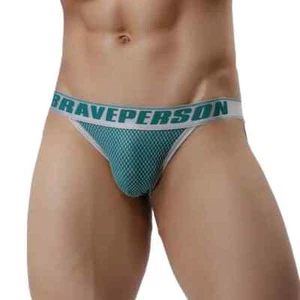BRAVE PERSON Male Underwear Briefs for Men Sexy High Fork Low-waist Underpants - Picture 1 of 30