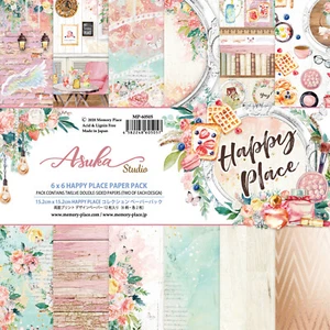 New Memory Place 6" x 6"  Paper Pack Happy Place  - Picture 1 of 7