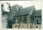 1954 Alfriston Church Eastbourne Sussex England 3.2x2.2" Orig