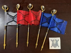 Bandiere lunghe per action figure Halo? 1 tatuaggio grigio, 2 rosso, 2 blu e 1 alone temp - Foto 1 di 4
