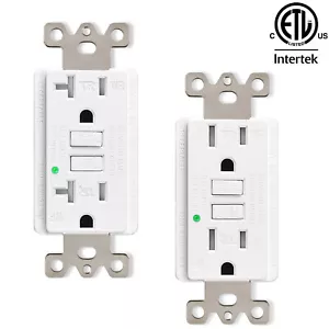 20A 15A /125V Tamper Resistant GFCI Outlets Decor GFI Receptacles LED Indicator - Picture 1 of 14