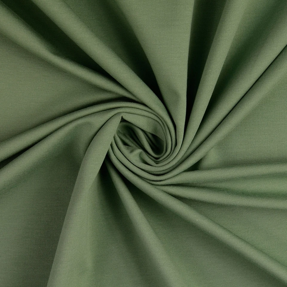 SWEATSHIRT Stoff elastisch weich Hoodie Pullover Jogging PATINA GRÜN EUR 15,98/m - Bild 1 von 3