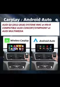 Ecran Android Auto- Carplay AUDI Q3 (2012-2018) Système RMC ou HN+R (8G RAM)+CAM - Picture 1 of 8