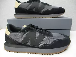 New Balance 237 Gray/Black Lifestyle Sneakers Shoes Mens Sz 13 - Picture 1 of 12
