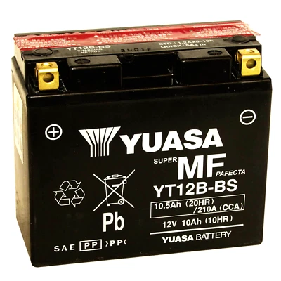Yuasa YT12B BS 12 V PER Yamaha YZF R6 600 1999 2000 BATTERIA SIGILLATA ATTIVATA - Immagine 1 di 3
