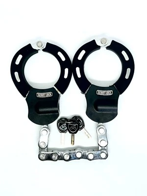 Cuff Chain Lock Bicycle Scooter lock Police Approved Sold Secure Master Lock - Image 1 of 4