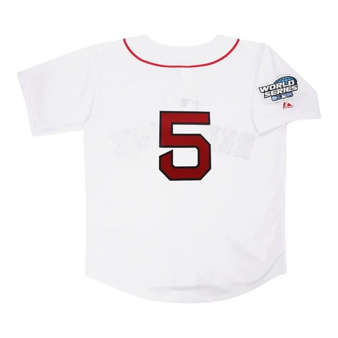 Nomar Garciaparra 2004 Boston Red Sox Home White World Series Jersey Men (S-3XL) Cover