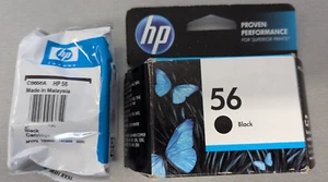 ✅ LOT of 2 Genuine HP 56 Black Original Ink Cartridges Factory Sealed see photos - Picture 1 of 4