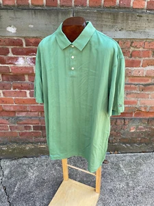 Nike Tiger Woods Golf Polo XL Green S/S Dri-Fit Performance Athletic Shirt - Picture 1 of 9