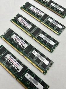 512mb PC2100 DDR266 ( NON-ECC ) 64mx64 SDRAM Rare Vintage - Picture 1 of 10