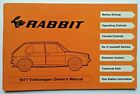 1977 VW Volkswagen RABBIT Owners Operating Manual Guide Book car auto