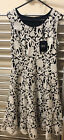 Next - Black And White Dress - New With Tag - Formal Wear - Size 8 Fit And Flare