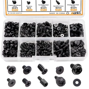 400PCS Vis et supports pour ordinateur pour installation et réparation PC à faire soi-même - Photo 1/12