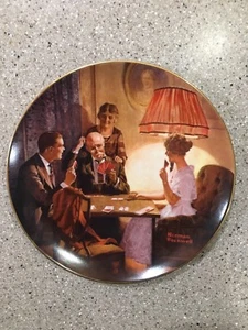 Placa de coleccionista Norman Rockwell Edwin M Knowles Fine China - Imagen 1 de 12