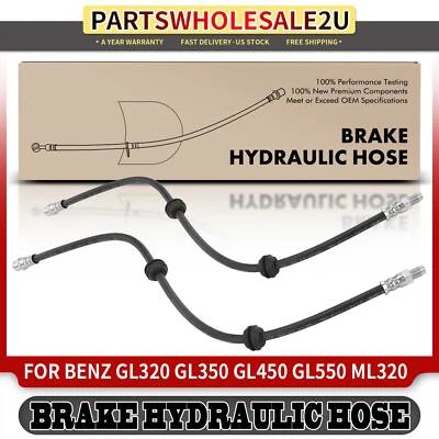 2x Manguera hidráulica de freno trasero para Mercedes-Benz GL320 GL350 GL450 GL550 GLE43 AMG Foto 1 de 4