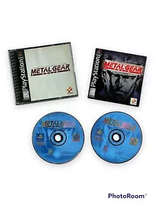 Metal Gear Solid Sony PlayStation 1 PS1 PSOne Black Label 1998 COMPLETO - Imagen 1 de 2