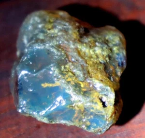 Exquisite Natural Dominican Crystal Clear Sky Blue Amber Rough Specimen 37mm 8.4 - Bild 1 von 10