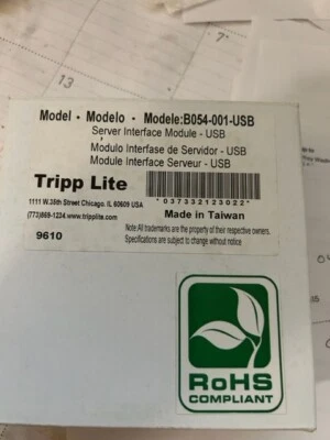 Tripp Lite B054-001-USB USB Netdirector KVM Switch Module Server Interface - Image 1 of 2