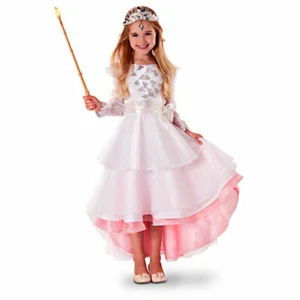NWT Disney Store Glinda Deluxe Costume Dress 7/8 Tiara Wand & Shoes Wizard of Oz - Picture 1 of 6