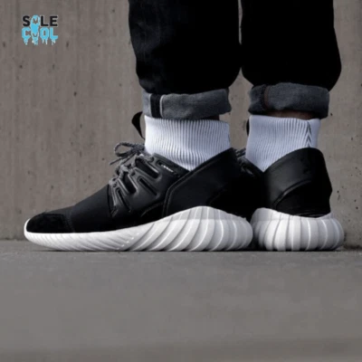 Adidas Originals Tubular Doom Basketball Men Sneakers Shoes Black BA7555 - Image 1 of 4