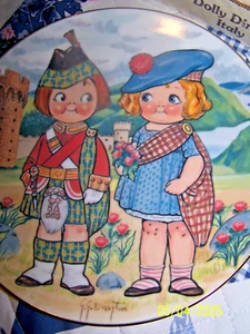 Dolly Dingle Visits SCOTLAND World Traveler Plate Series First Edition COA 1981 - Picture 1 of 5