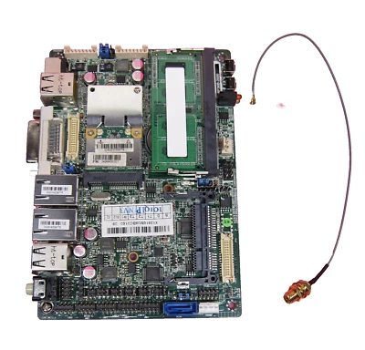 Genuine Jetway NF36B Motherboard w/ Intel Atom N2600 1.6GHz, 2GB BIOS: BF36AA08 - Image 1 of 4