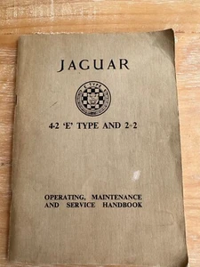 ORIGINAL JAGUAR E-TYPE OPERATING MAINTENANCE & SERVICE DRIVERS HANDBOOK E131/6 - Picture 1 of 5