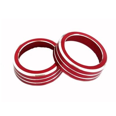 2*Car AC Air Conditioner Switch Ring Cover Trim Case For Honda Civic 10th 2017 E - Image 1 of 4