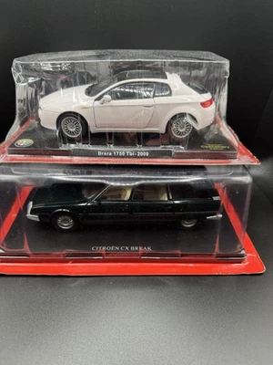 Lotto alfa romeo collection 1/24 Brera 2009 e Citroen cx  Break Hachette France - Immagine 1 di 4