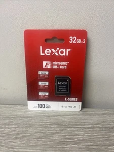 Lexar UHS-I E Series 3x32GB Micro SDHC Card With SD Adapter - Picture 1 of 1