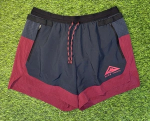 Nike Flex Stride Trail Shorts Mens M 5" Red Dri-FIT Running BRIEF LINED DN4480 - Picture 1 of 4